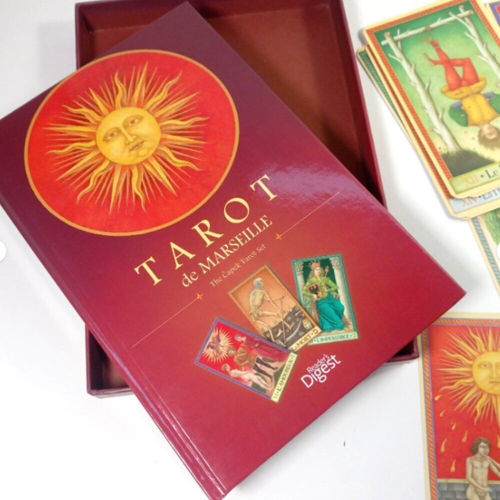 Tarot De Marseille Readers Digest Boxed Set Book & Major Arcana 22 Card Deck